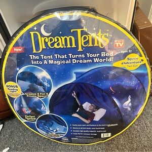 Ontel Dream Tents Winter Wonderland Kids Pop Up Play Tent Space/Stars